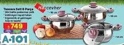 HASCEVHER TENCERE SETİ 6 PARÇA 14/16/18 CM HASCEVHER TENCERE SETİ 6 PARÇA 14/16/18 CM